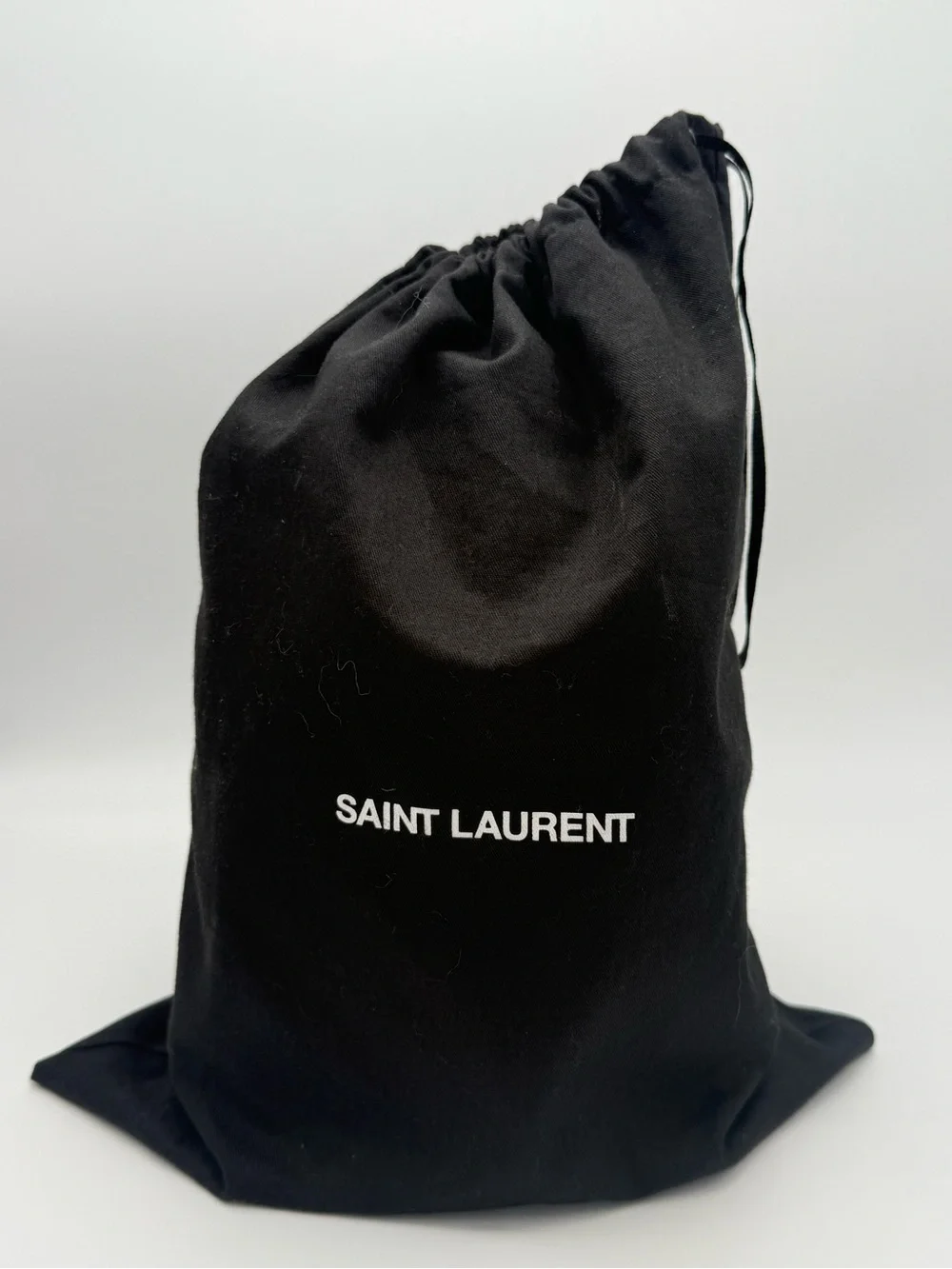 Saint Laurent Black & Tan Wicker Bucket Bag - Picture 16 of 16